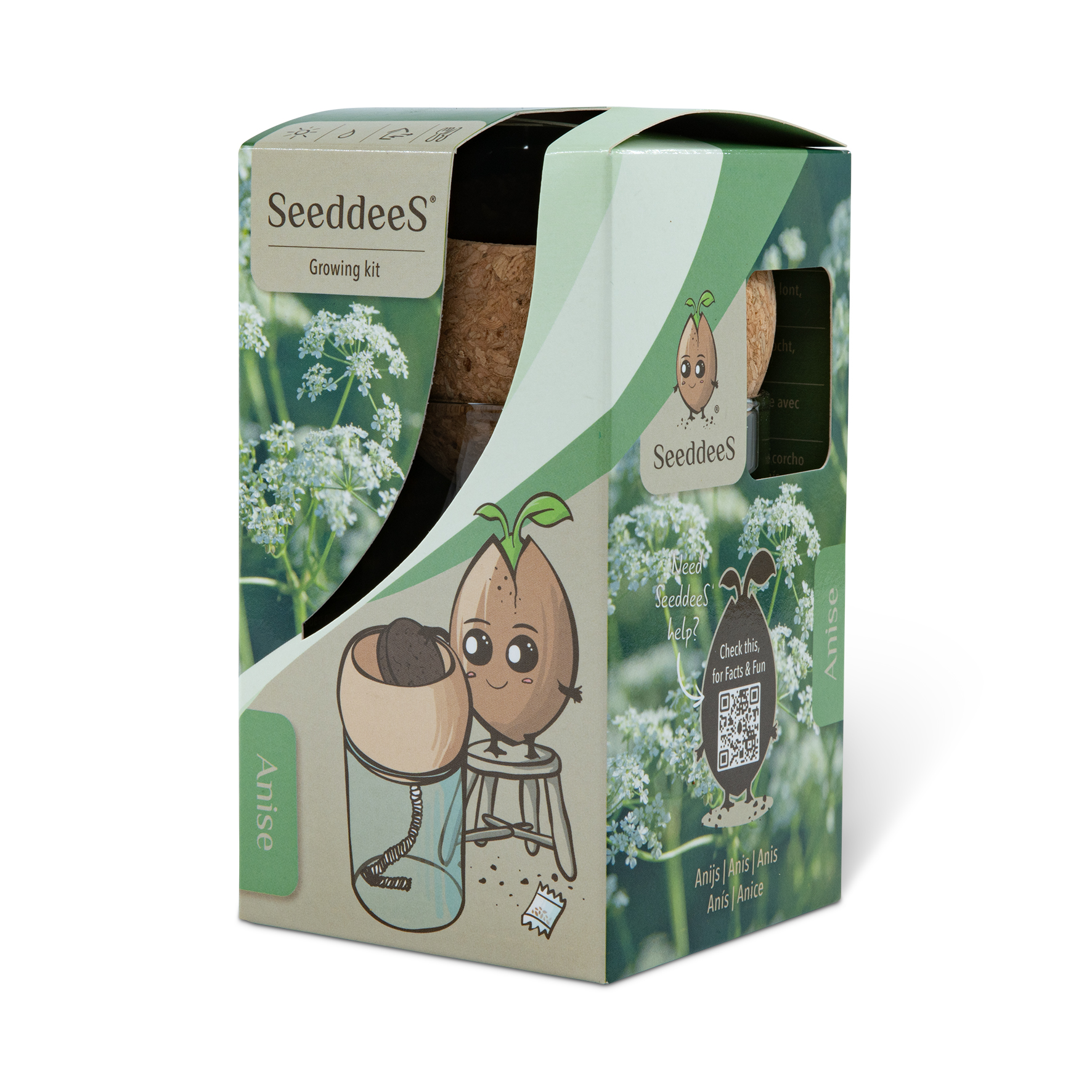 SeeddeeS® Anijs Kweekset - Kurk-/Glaspot